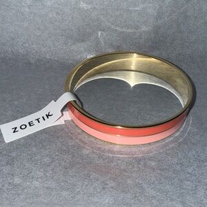 Pink and Gold Bangle Bracelet